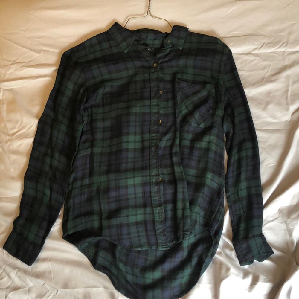 Forever 21 Dark Plaid Flannel